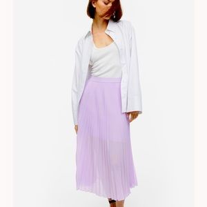 Pleated Skirt - Light purple